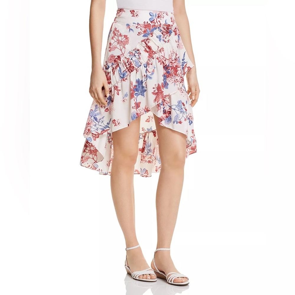 MISA Los Angeles Luz Floral High/Low Skirt